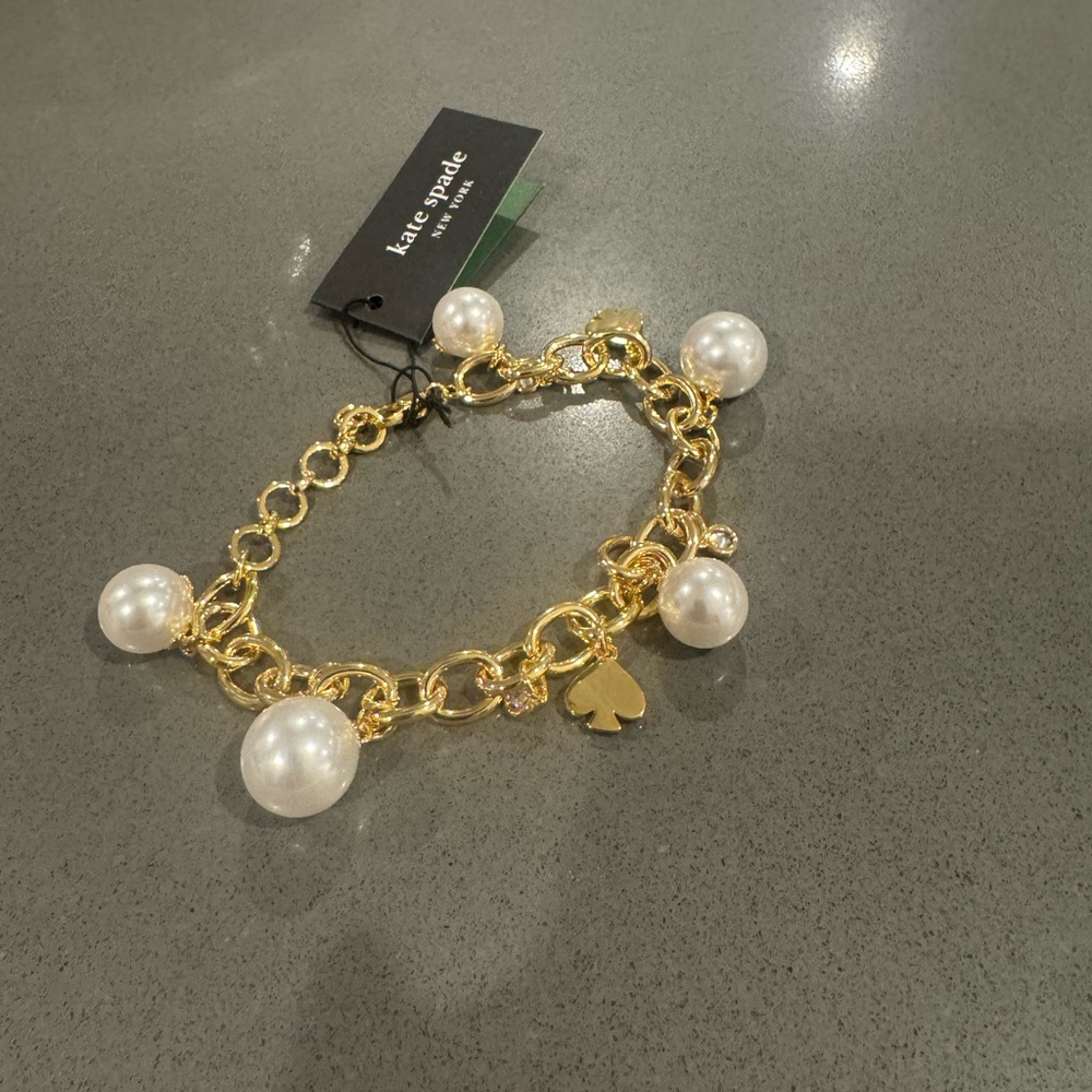 Kate Spade Gold Bracelet with Pearl Accents - Picture 2 of 7